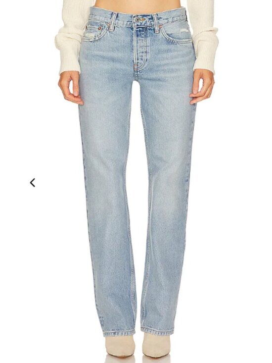 RE/DONE Denim - RE/DONE Originals Easy Straight Jeans - 70S Stovepipe - Ripped Tide